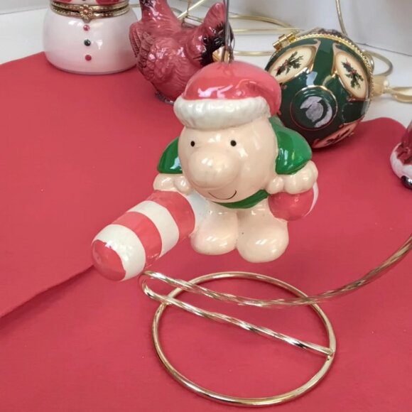 Vintage 1984 Ziggy Christmas Ornament on a Candy Cane - Picture 1 of 3